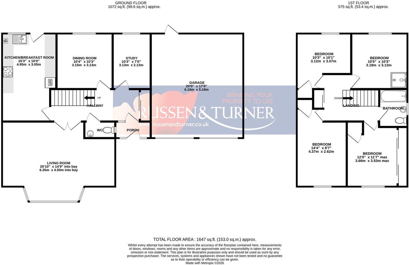 Furness Close, South Wootton floorplan