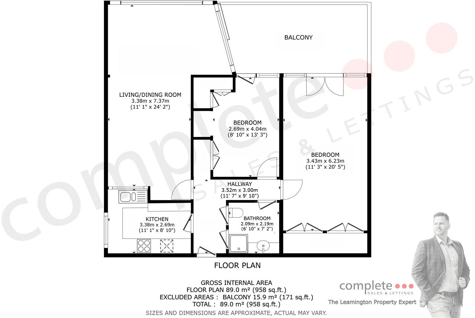 3 Warwick New Road, Leamington Spa floorplan