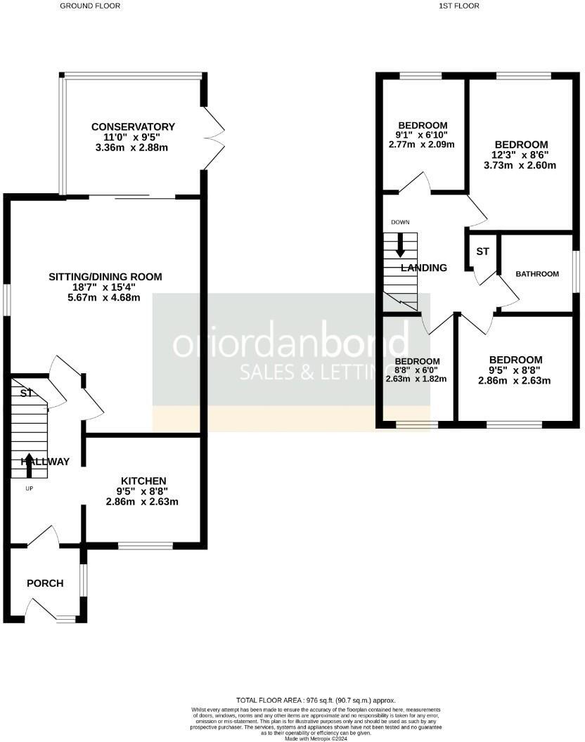 Ixworth Close, Watermeadow, Northampton NN3 floorplan