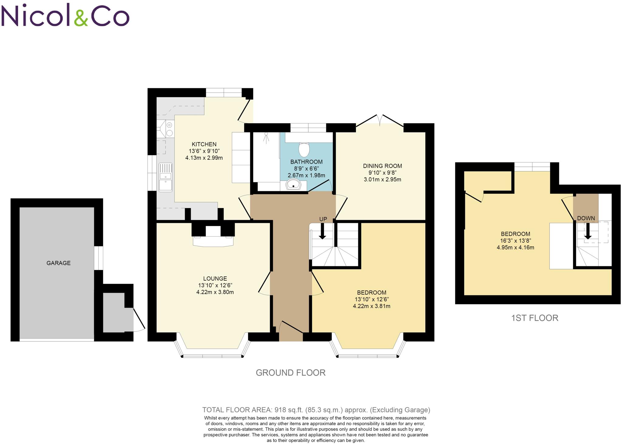 York Avenue, Droitwich Spa, Worcestershire, WR9 floorplan