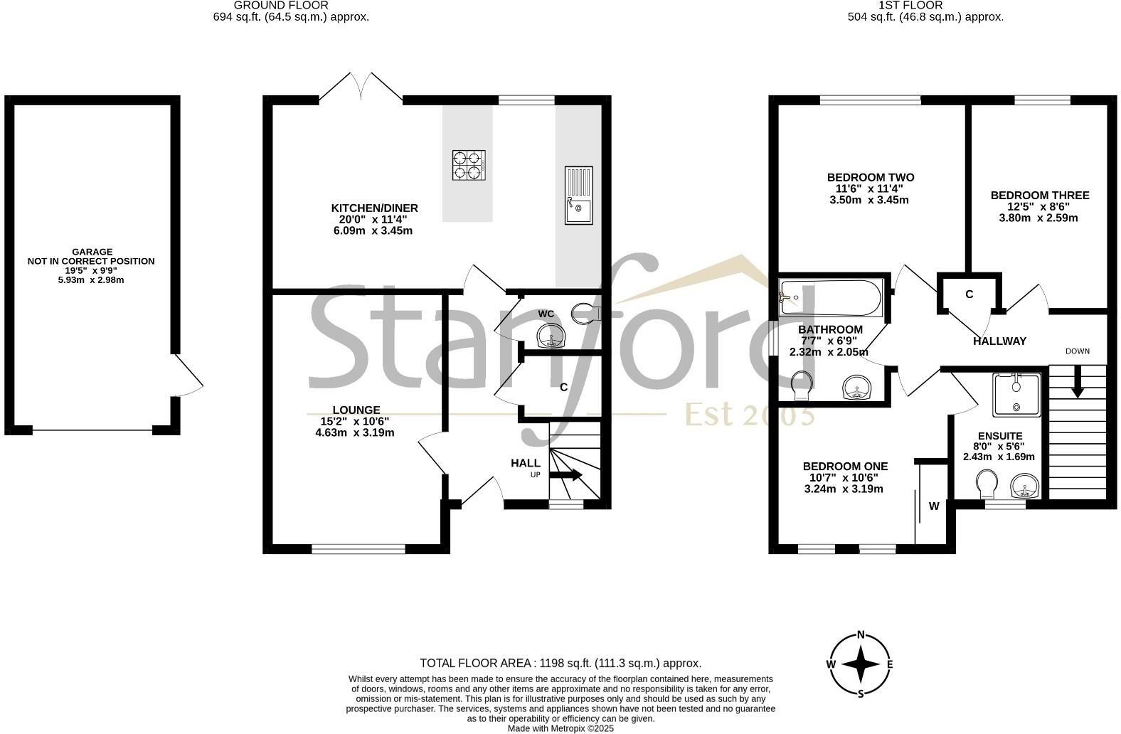 Chiltern Crescent, Fair Oak, Eastleigh, SO50 floorplan