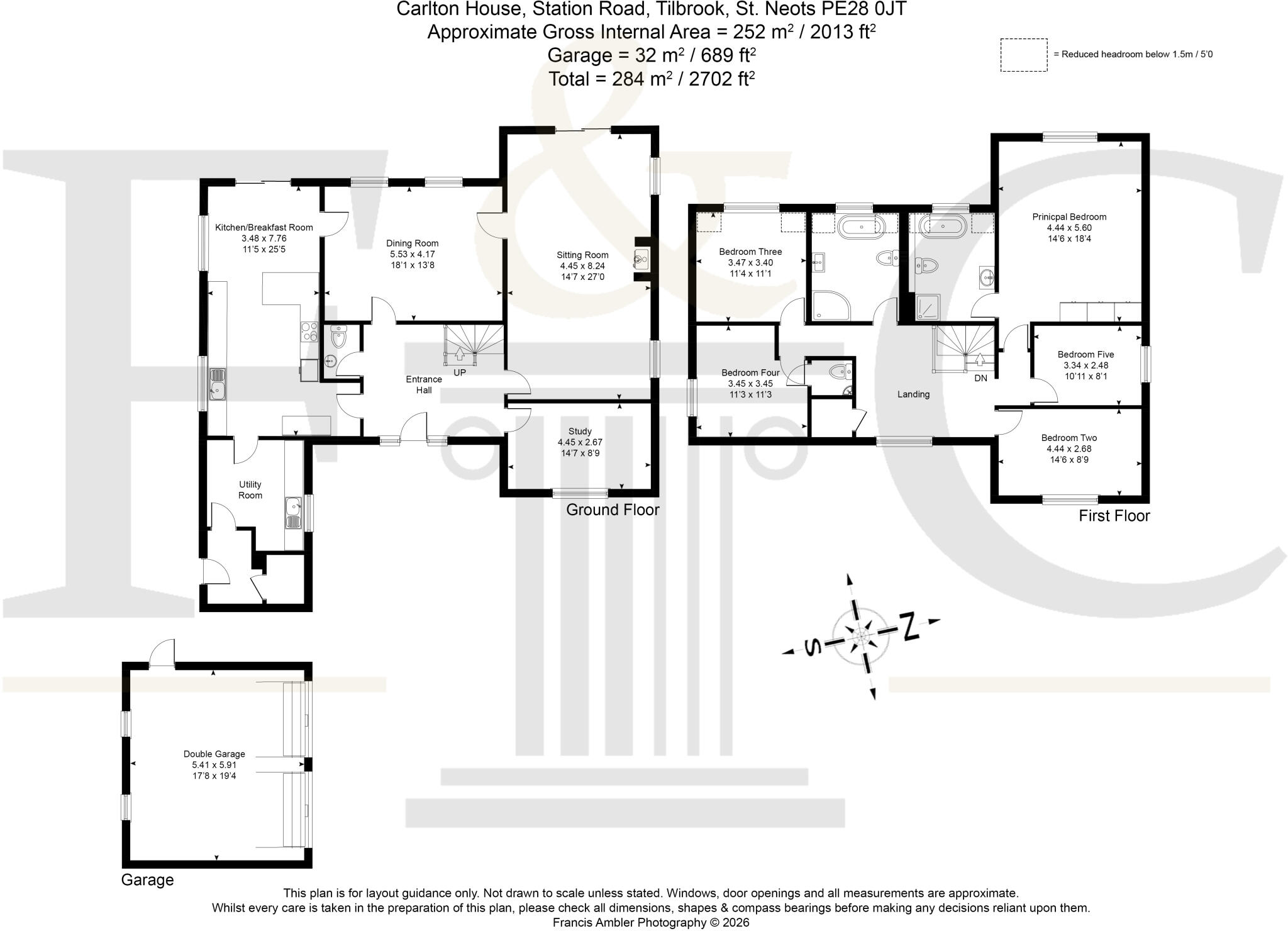 Station Road, Tilbrook, Huntingdon, Cambridgeshire, PE28 floorplan