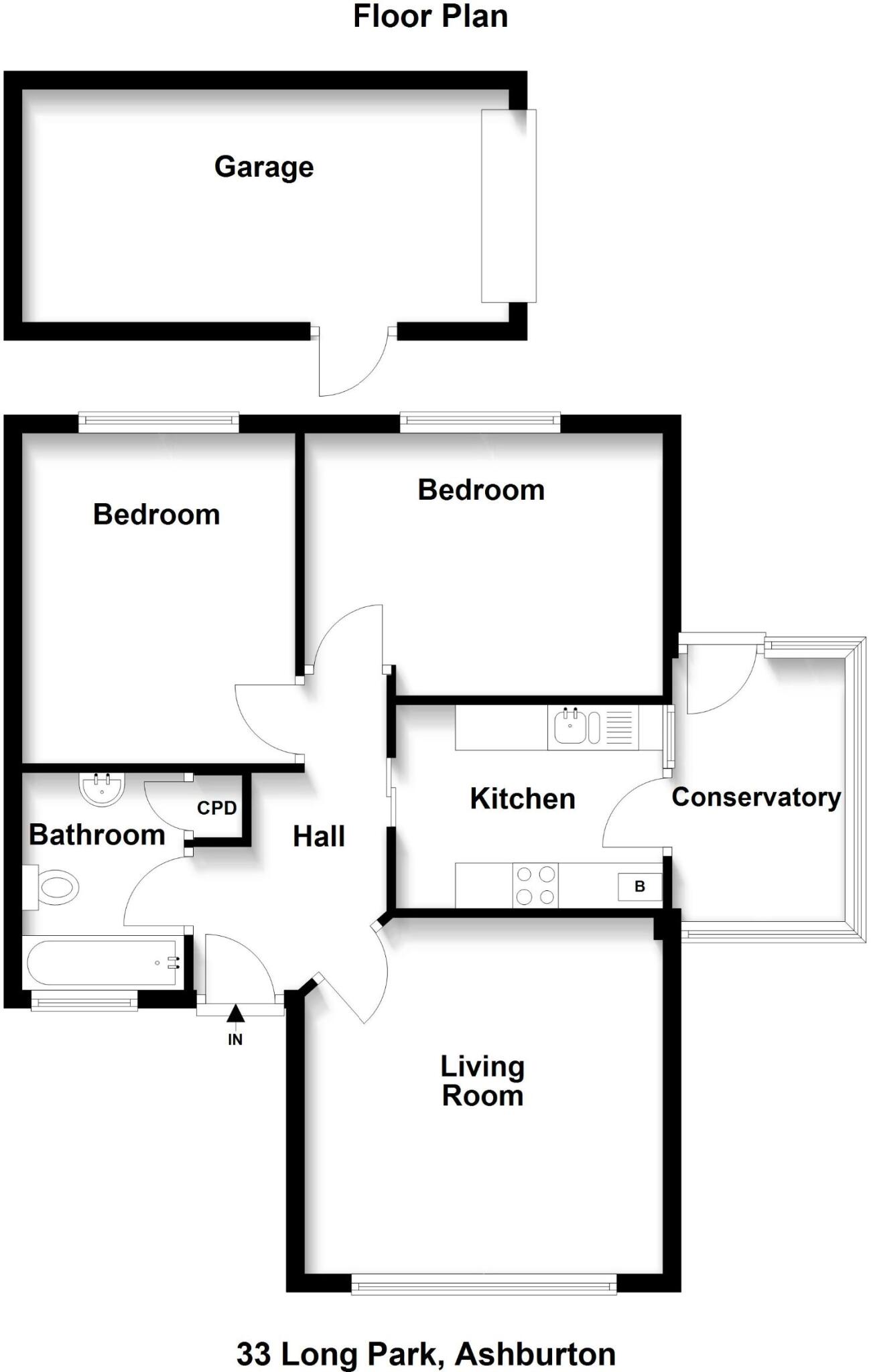 Long Park, Ashburton  floorplan