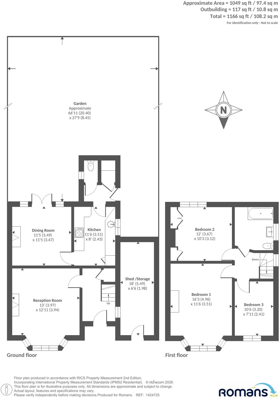 Cressingham Road, Reading, Berkshire floorplan