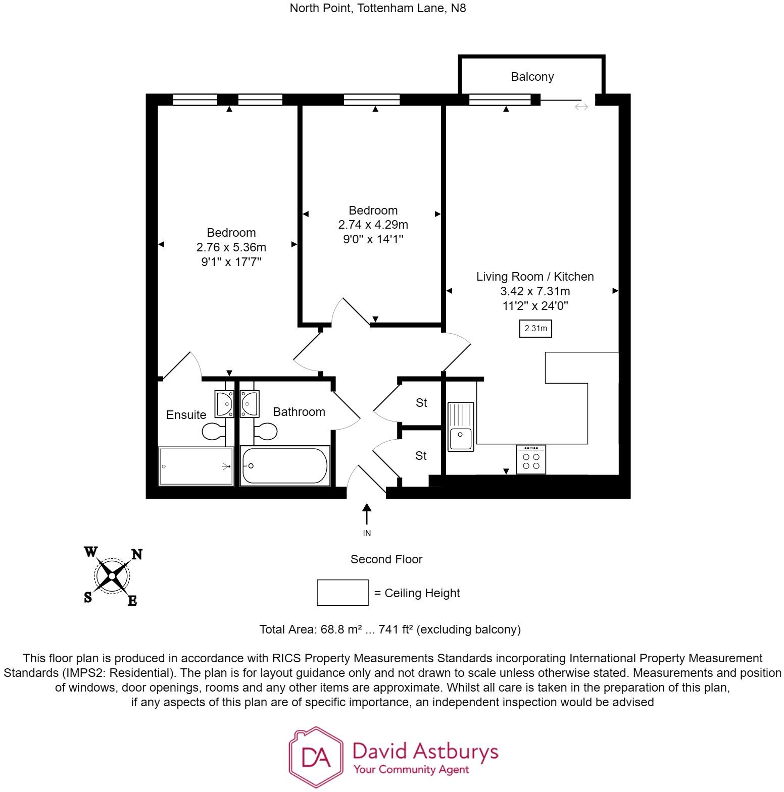 Tottenham Lane, Crouch End N8 floorplan