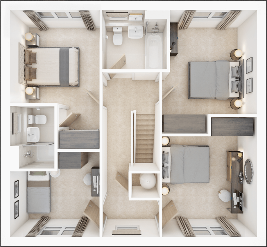 Land Off Cefn Yr Hendy,
Miskin,
Rhondda Cynon Taff,
CF72 8PN floorplan
