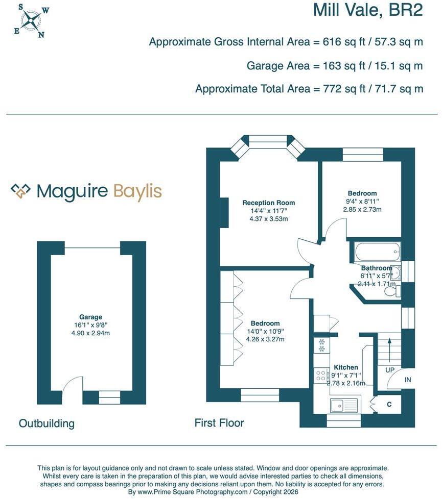 Mill Vale, Bromley, London, BR2 0EN floorplan