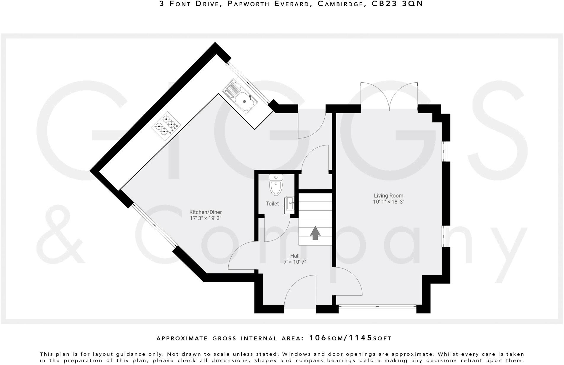 Font Drive, Papworth Everard, Cambridge floorplan
