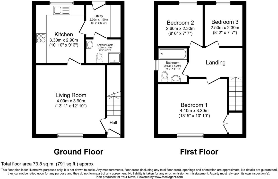 Roseberry Street, Workington, Cumbria, CA14 floorplan