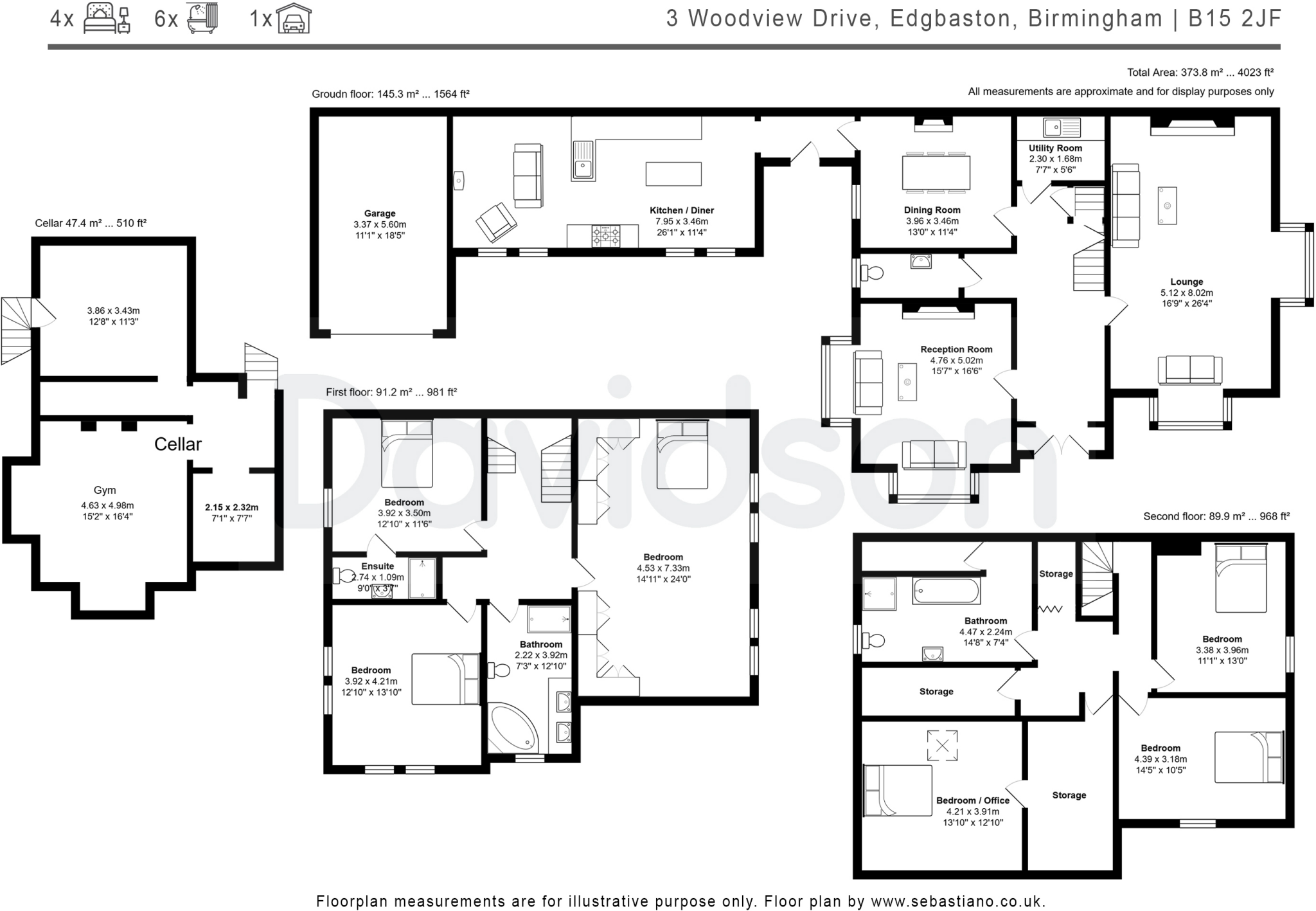 Woodview Drive, Edgbaston, Birmingham floorplan