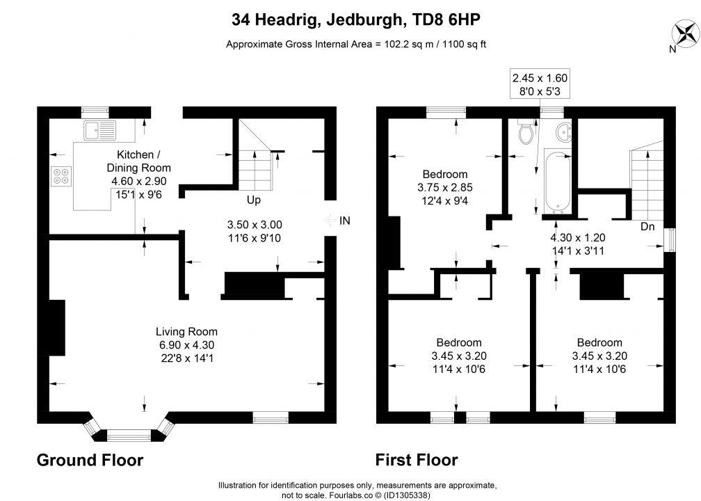 34 Headrig, Jedburgh, TD8 6HP floorplan