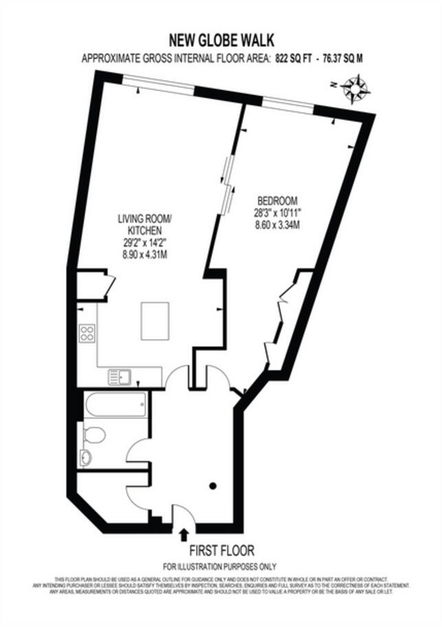 New Globe Walk, Bankside, SE1 floorplan