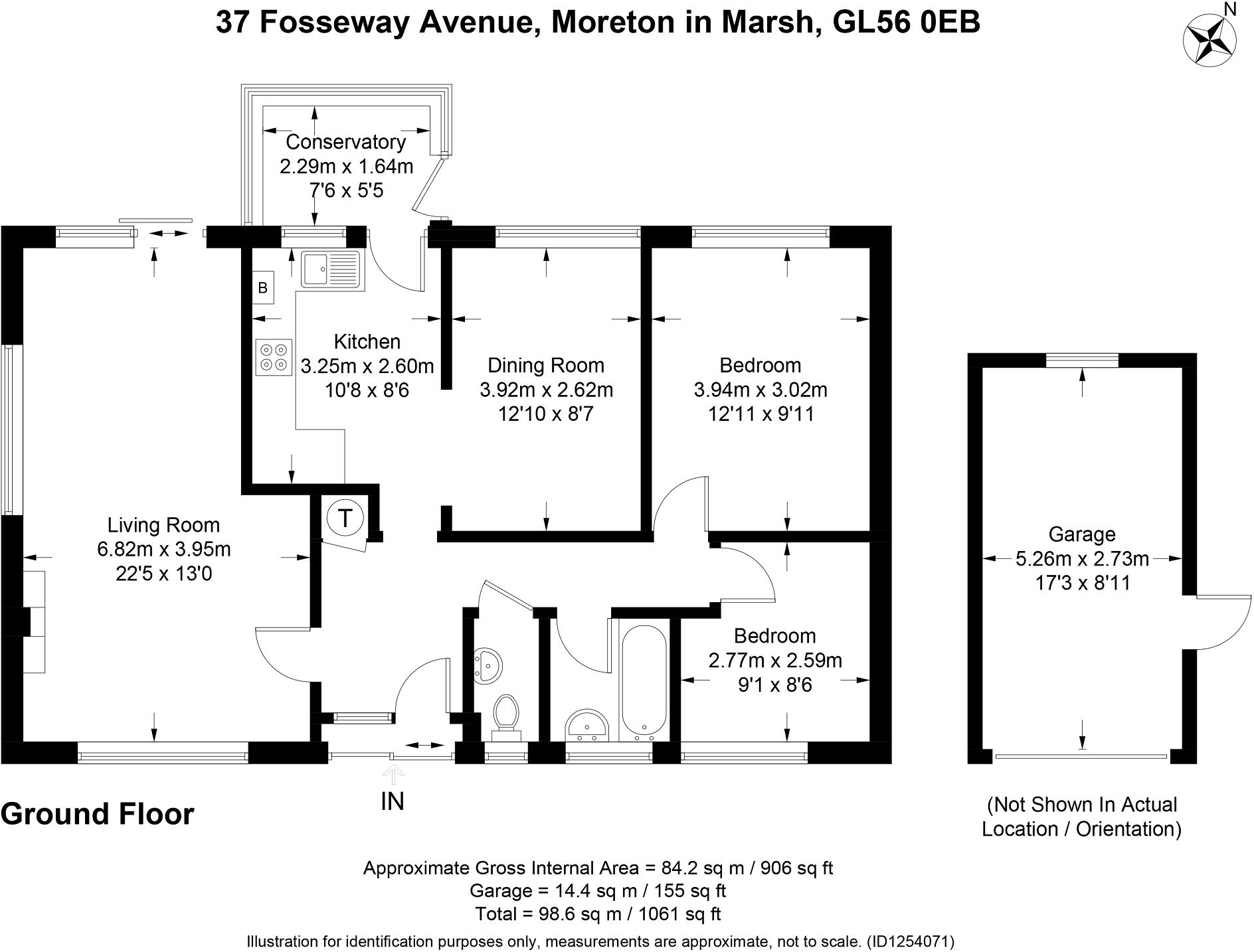 Fosseway Avenue, Moreton-in-Marsh, Gloucestershire. GL56 0EB floorplan