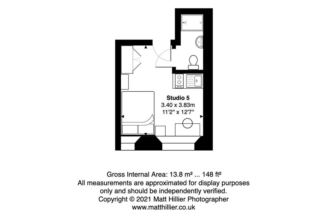 No 25 John Street Studios, City Centre, Sunderland, SR1 floorplan