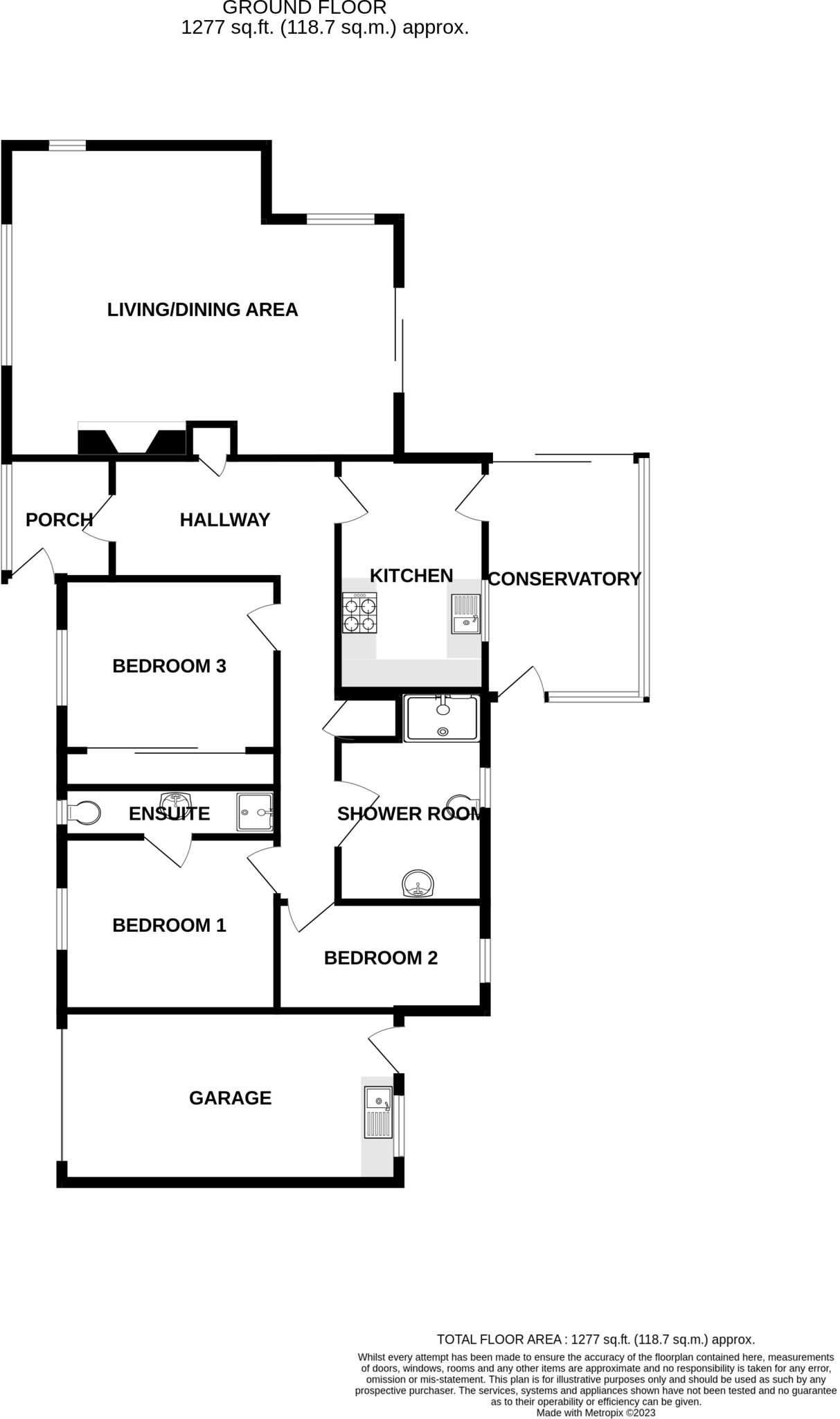 Woodlands, Cefnllys Lane, Llandrindod Wells, Powys floorplan