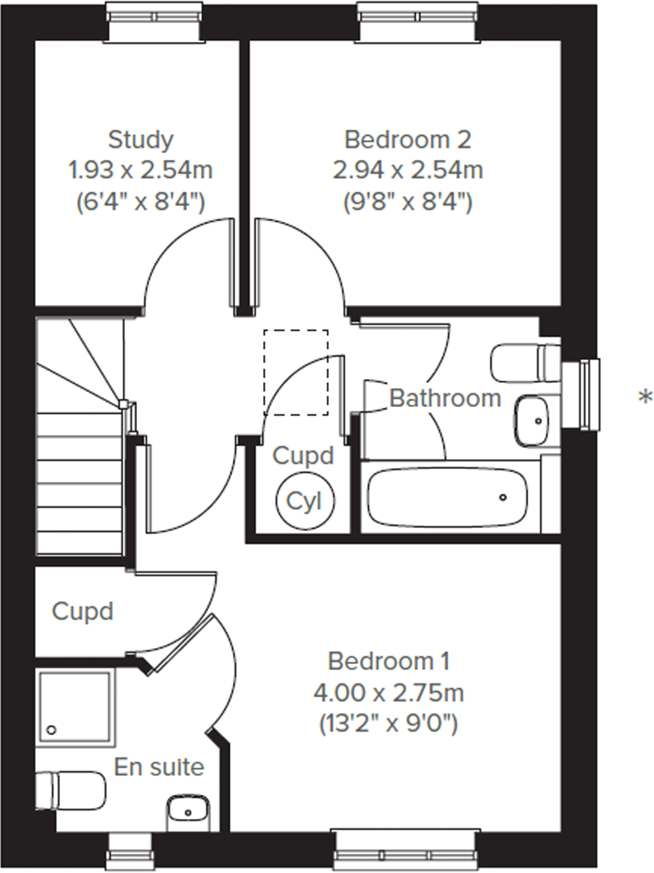 Kemeneth,
19 Hillfort Road,

Bodmin,
PL31 2XG floorplan
