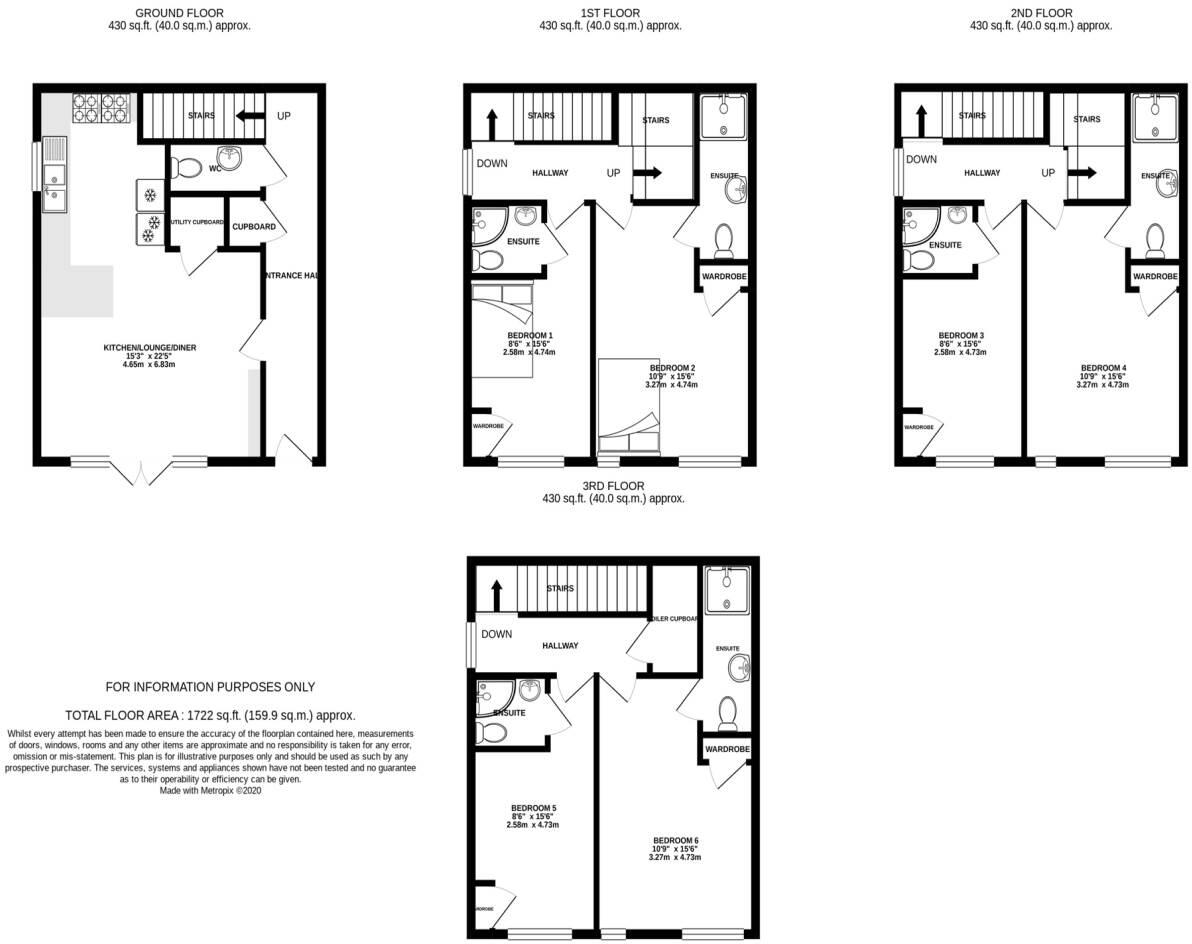 Saxton Court, Gillingham,  floorplan