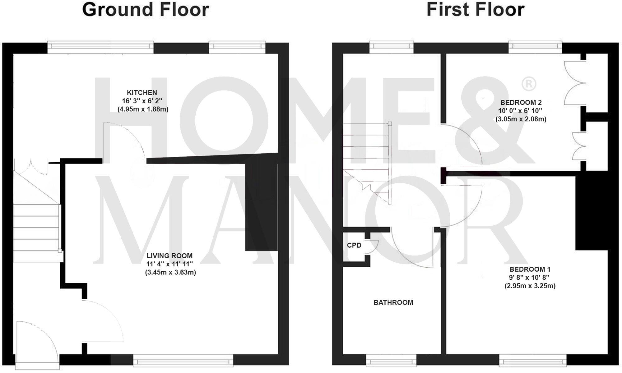 Kirby Row, Huddersfield, HD5 floorplan