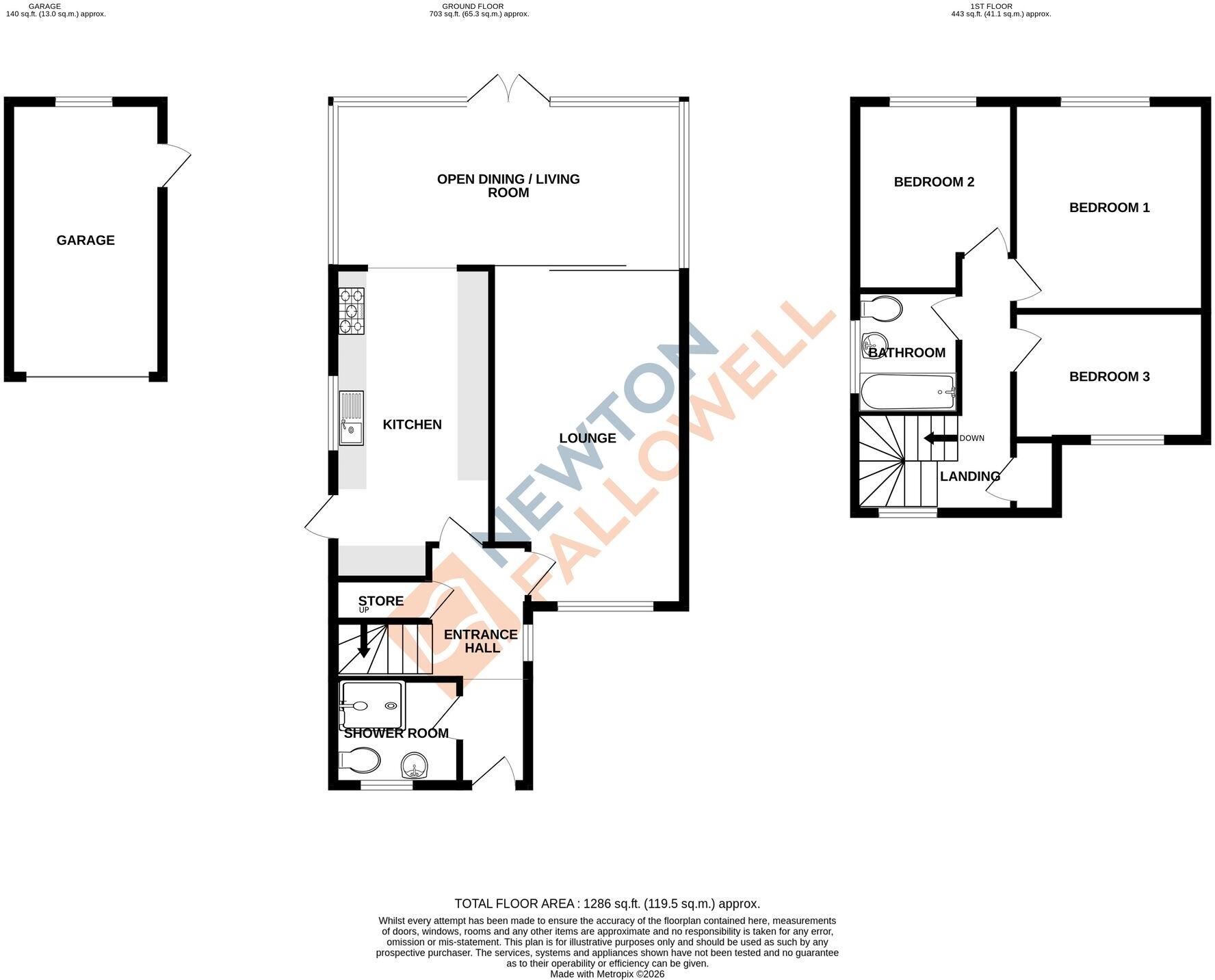 Casterton Road, Stamford floorplan