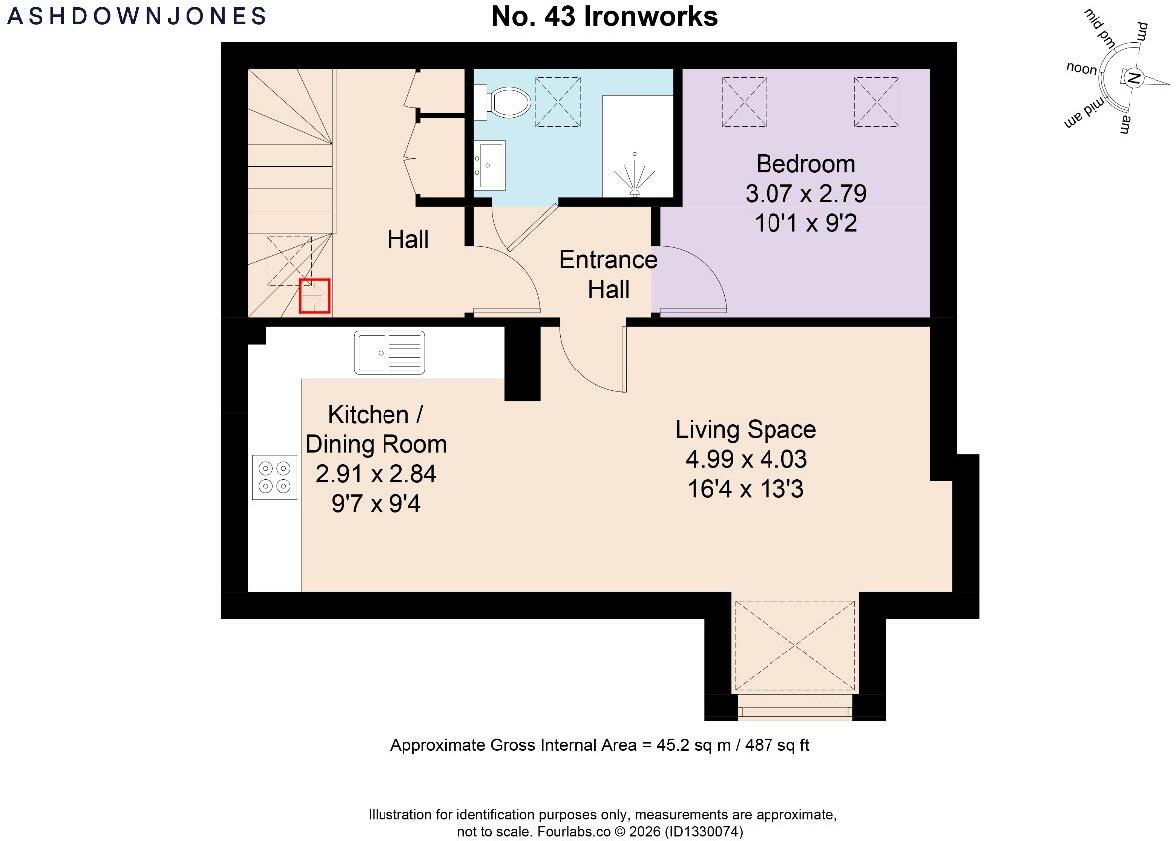 No. 43 Ironworks, Ironworks Road, Backbarrow, LA12 8RF floorplan
