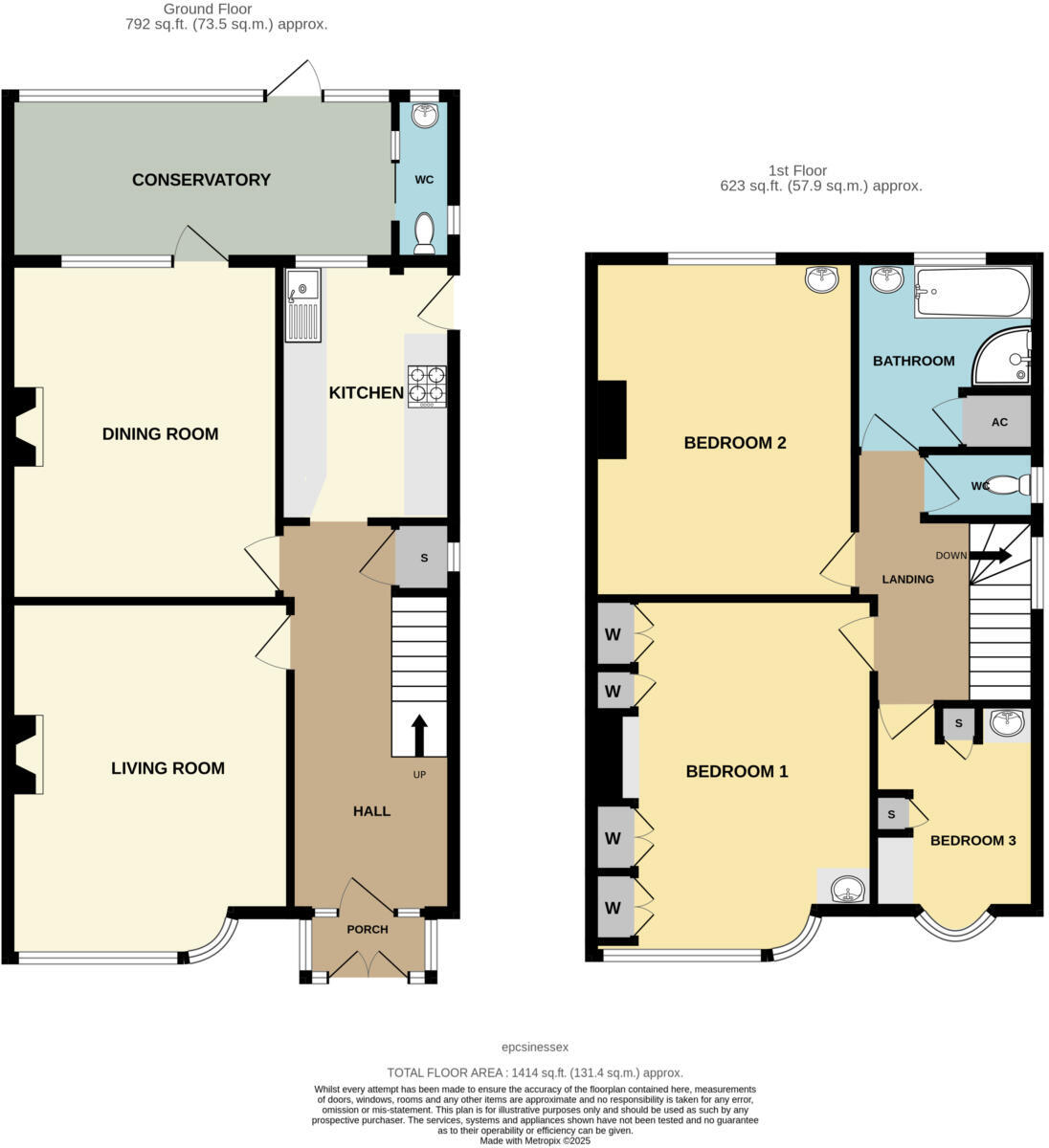 Lichfield Terrace, Upminster, Essex floorplan