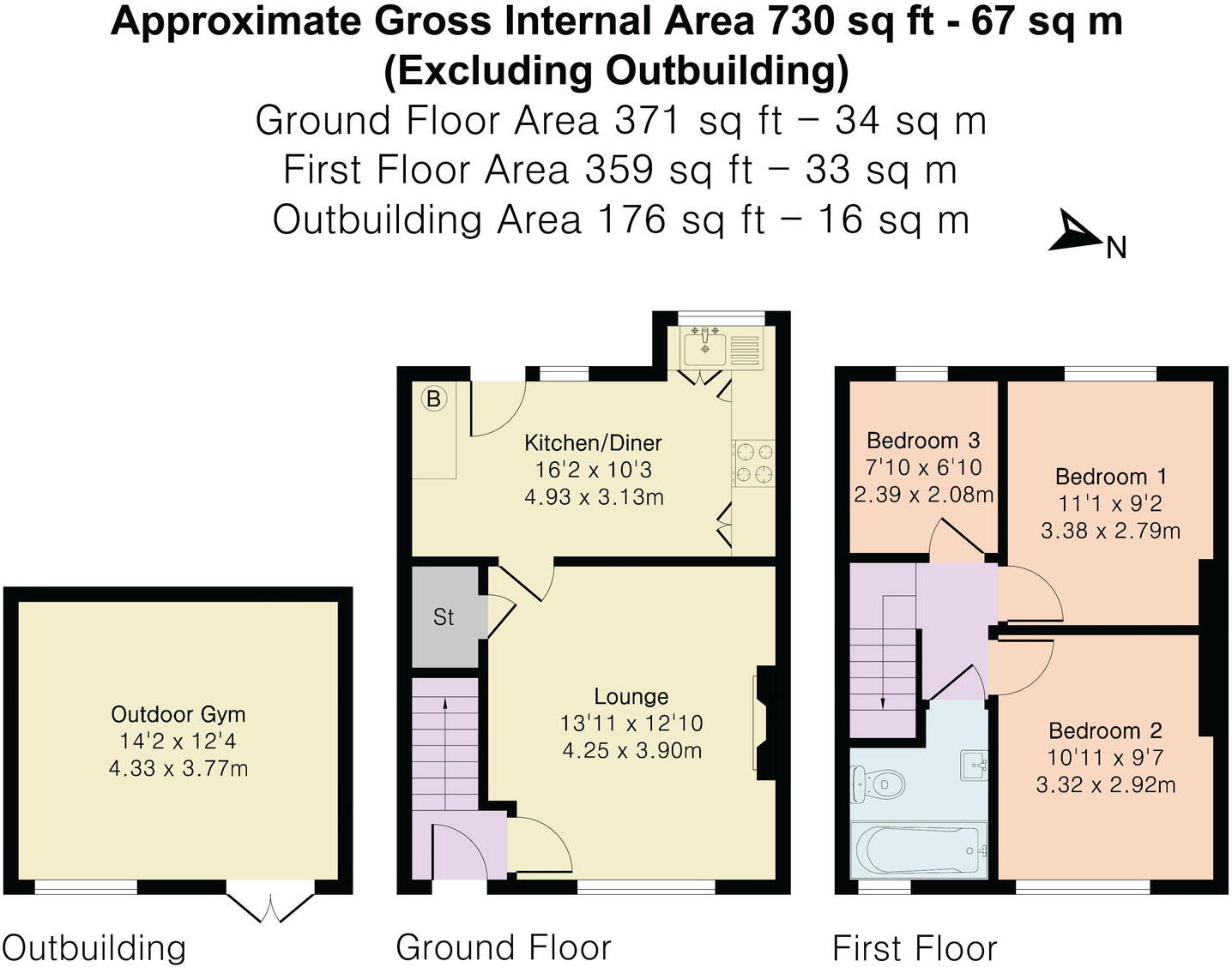 2 Priestley Place, Sowerby HX6 1BN floorplan