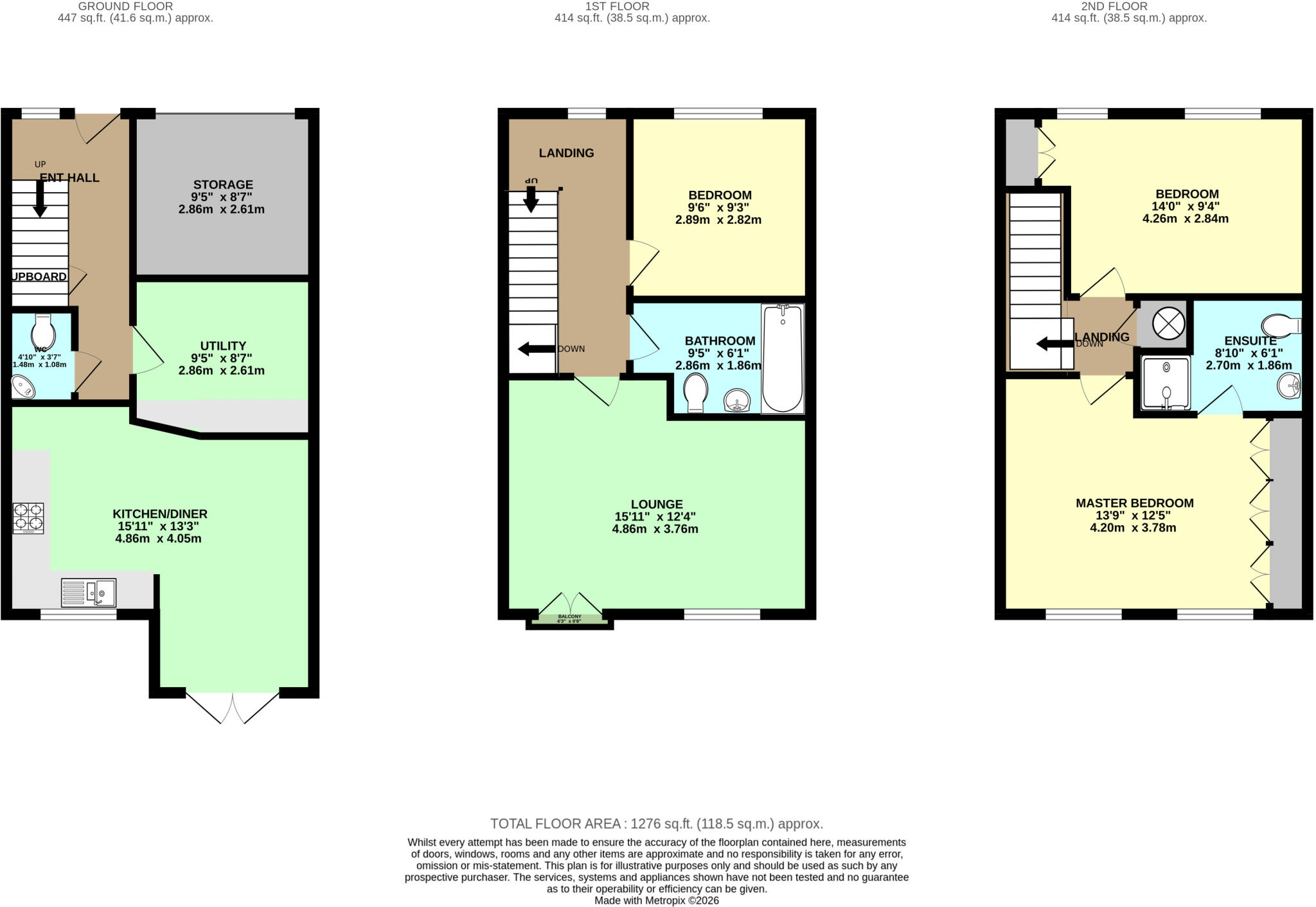 Wells Drive, Hambleton, North Yorkshire YO8 floorplan