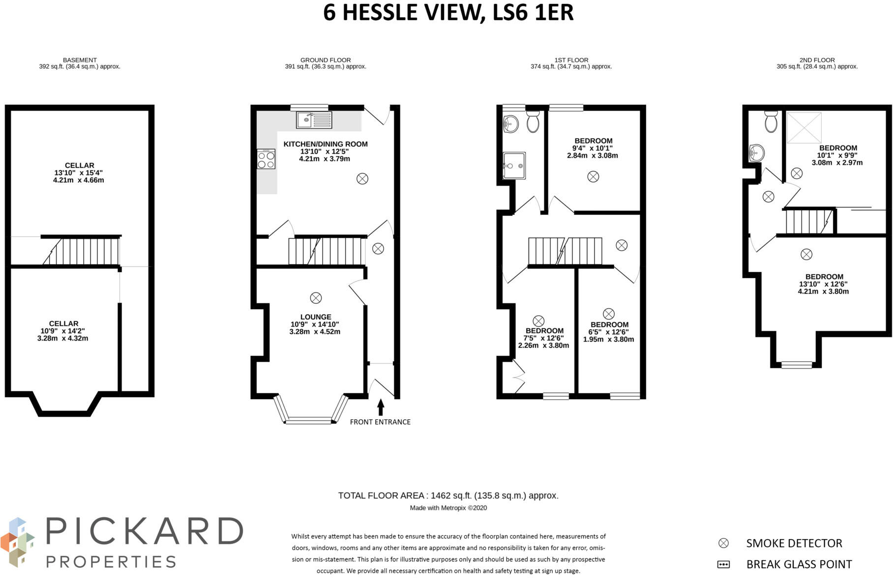 6 Hessle View, Hyde Park, Leeds, LS6 1ER floorplan