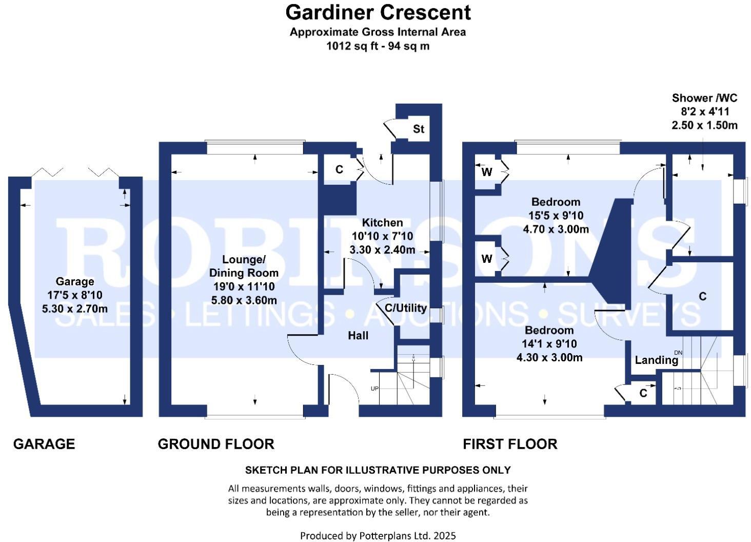 Gardiner Crescent, Pelton Fell, Chester Le Street floorplan