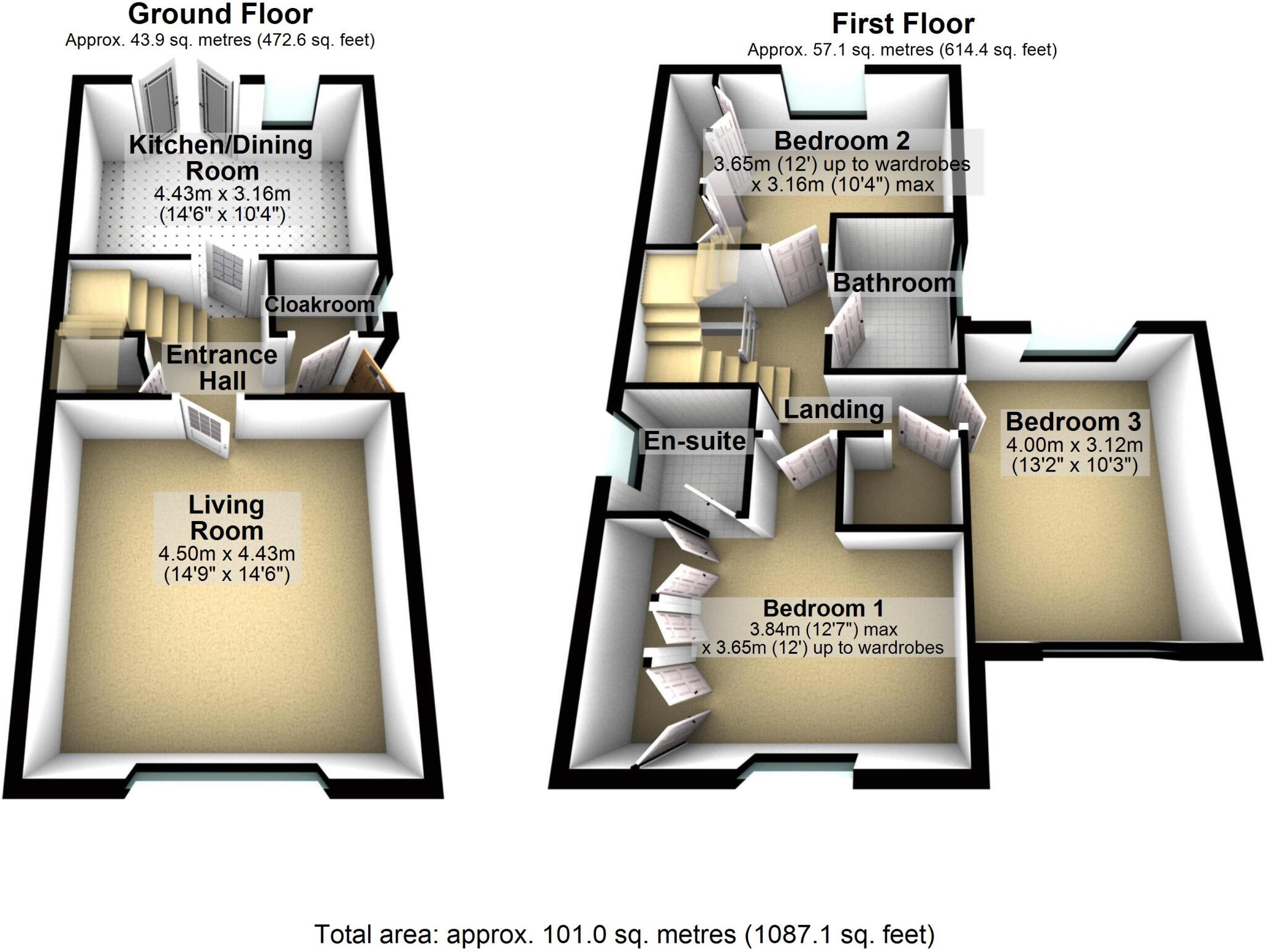 Demoiselle Crescent, Ipswich, Suffolk, IP3 floorplan