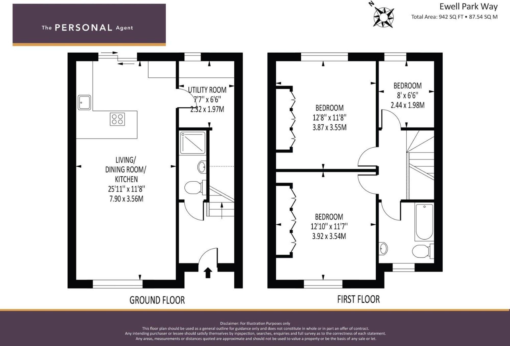 Ewell Park Way, Ewell, KT17 floorplan