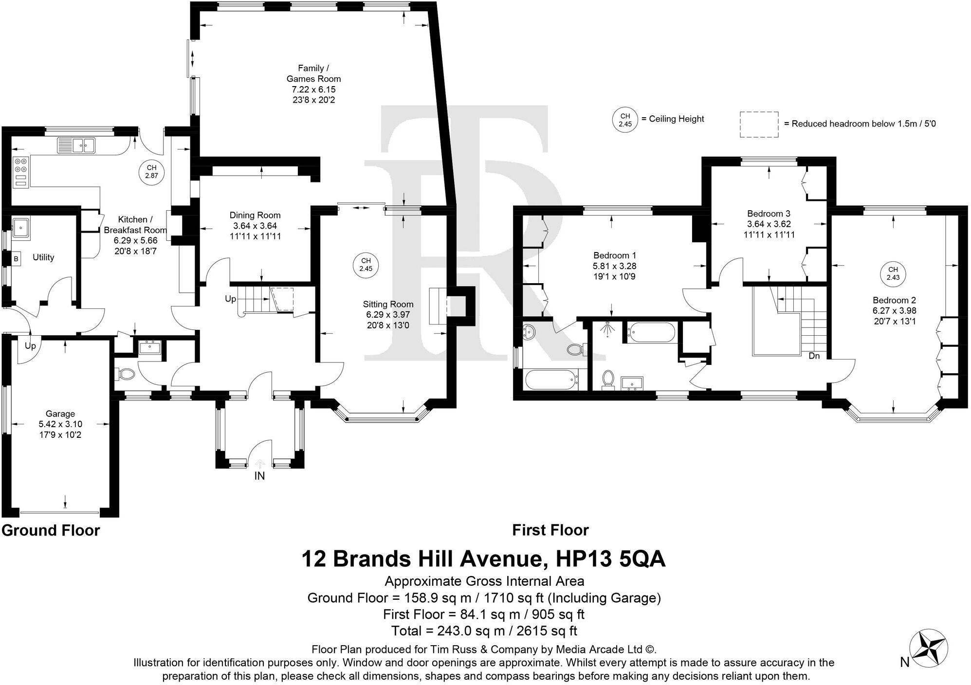 Brands Hill Avenue, High Wycombe, HP13 floorplan