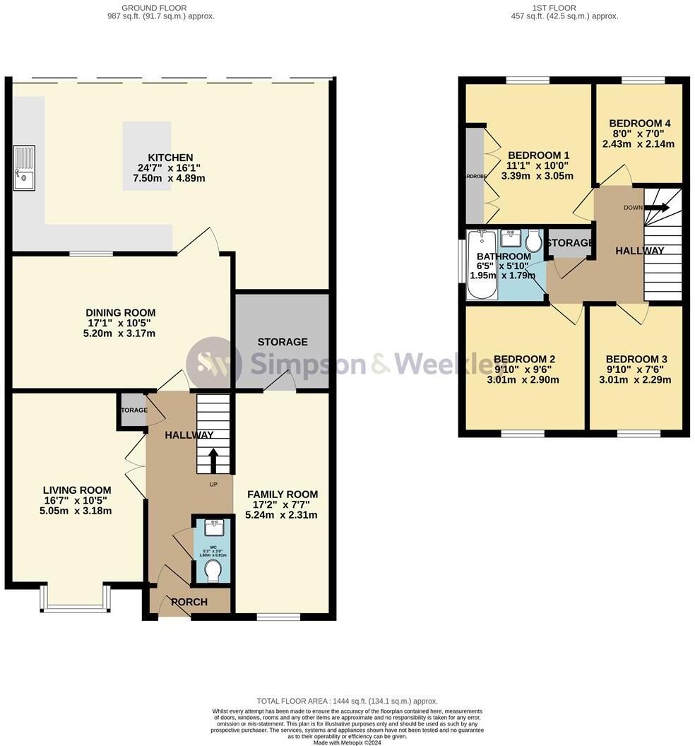 NN8 Windermere Drive, Wellingborough floorplan