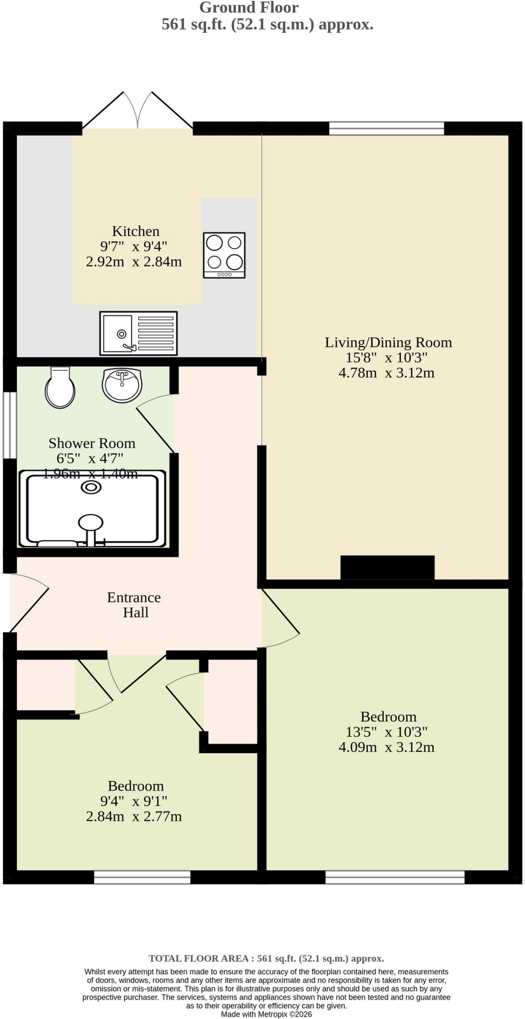 Belaugh Avenue, Lowestoft floorplan