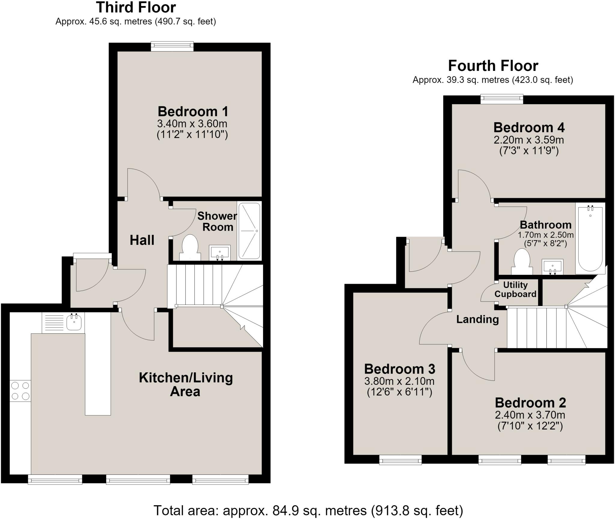 Clayton Street Flat B, Newcastle Upon Tyne, NE1 floorplan