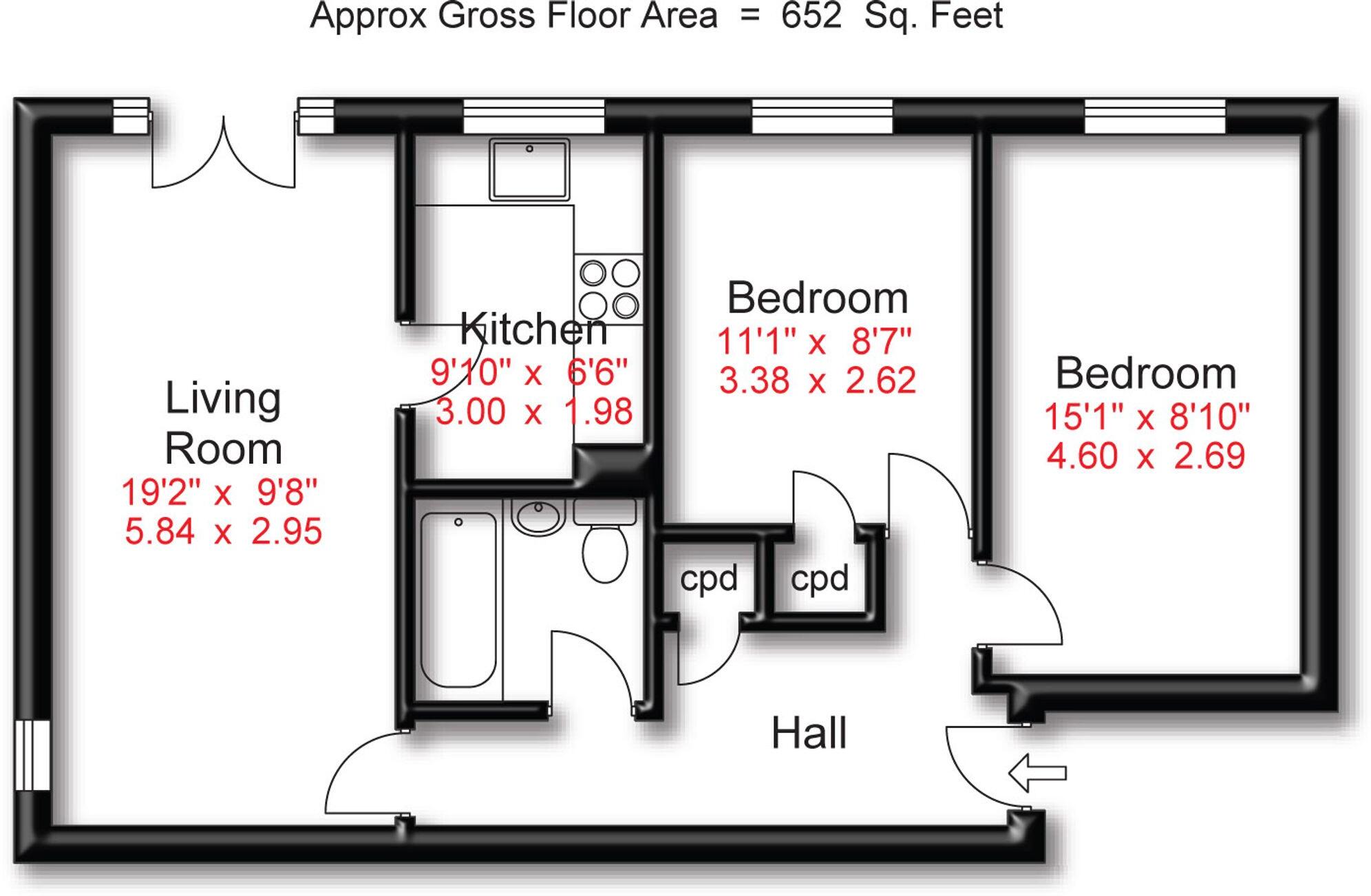 Plumley Close, Elmfield House, SK3 floorplan