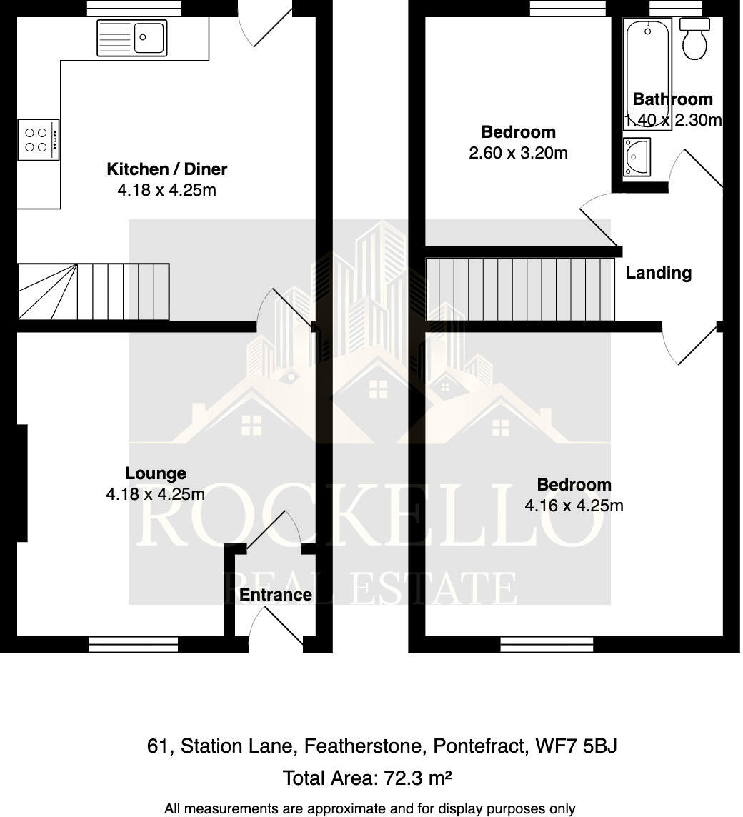 Station Lane, Featherstone, Pontefract, Wakefield floorplan