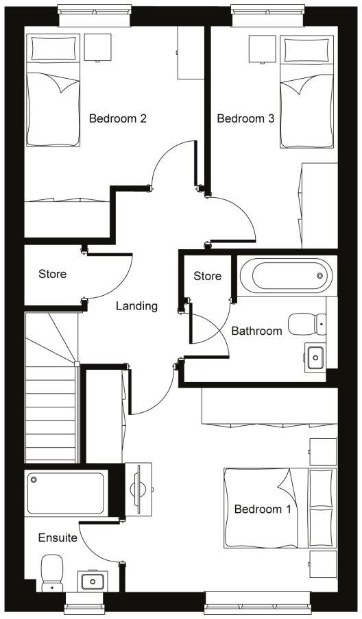 Willow Bank , Bridge St - Ramsbottom (The New Lytham)  floorplan