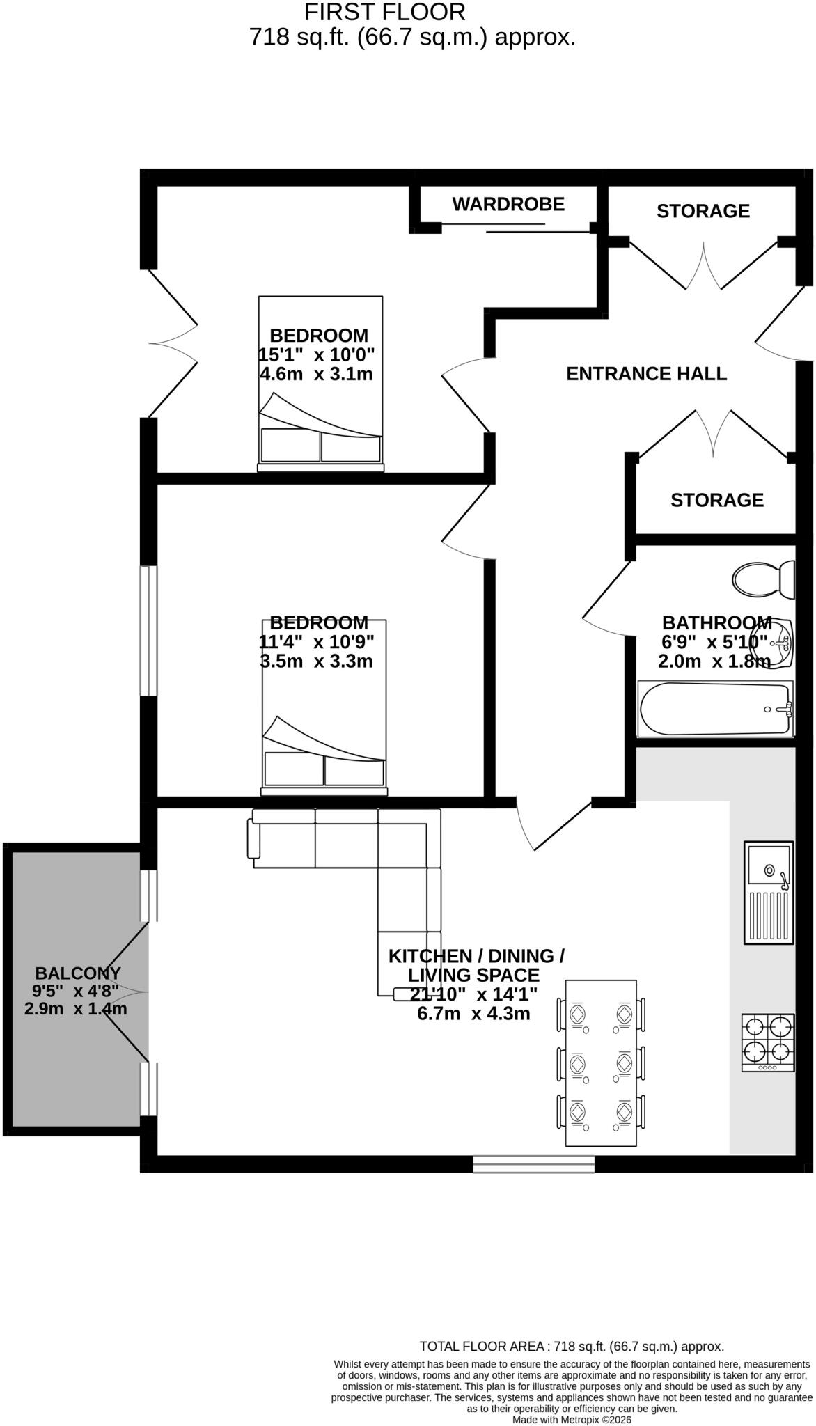 Thompson Way, Handcross, Haywards Heath, RH17 floorplan