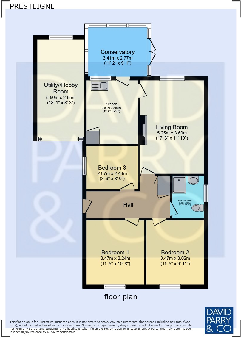 2 Clatterbrune PRESTEIGNE LD8 2LB floorplan