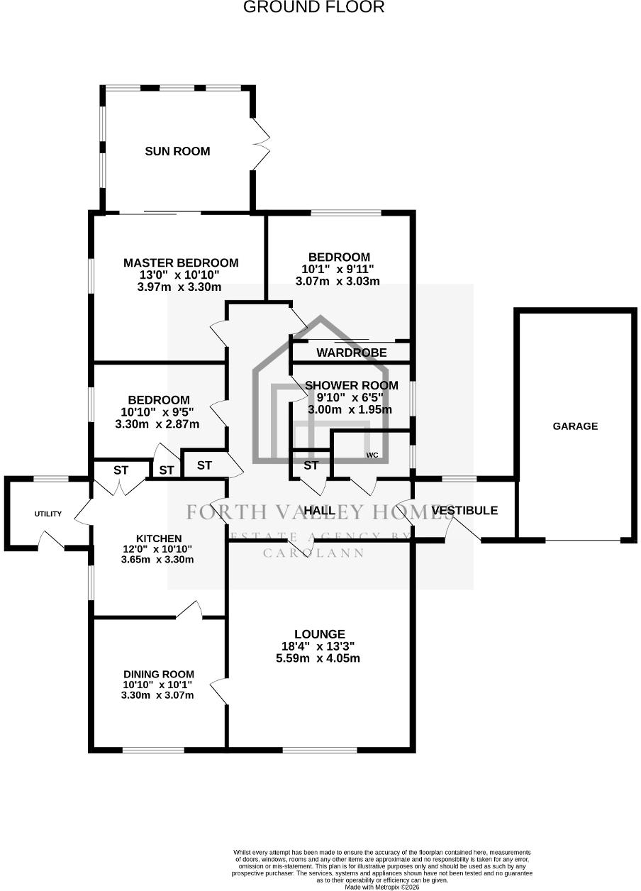 19, St John's Gardens, Denny, FK6 5HN floorplan
