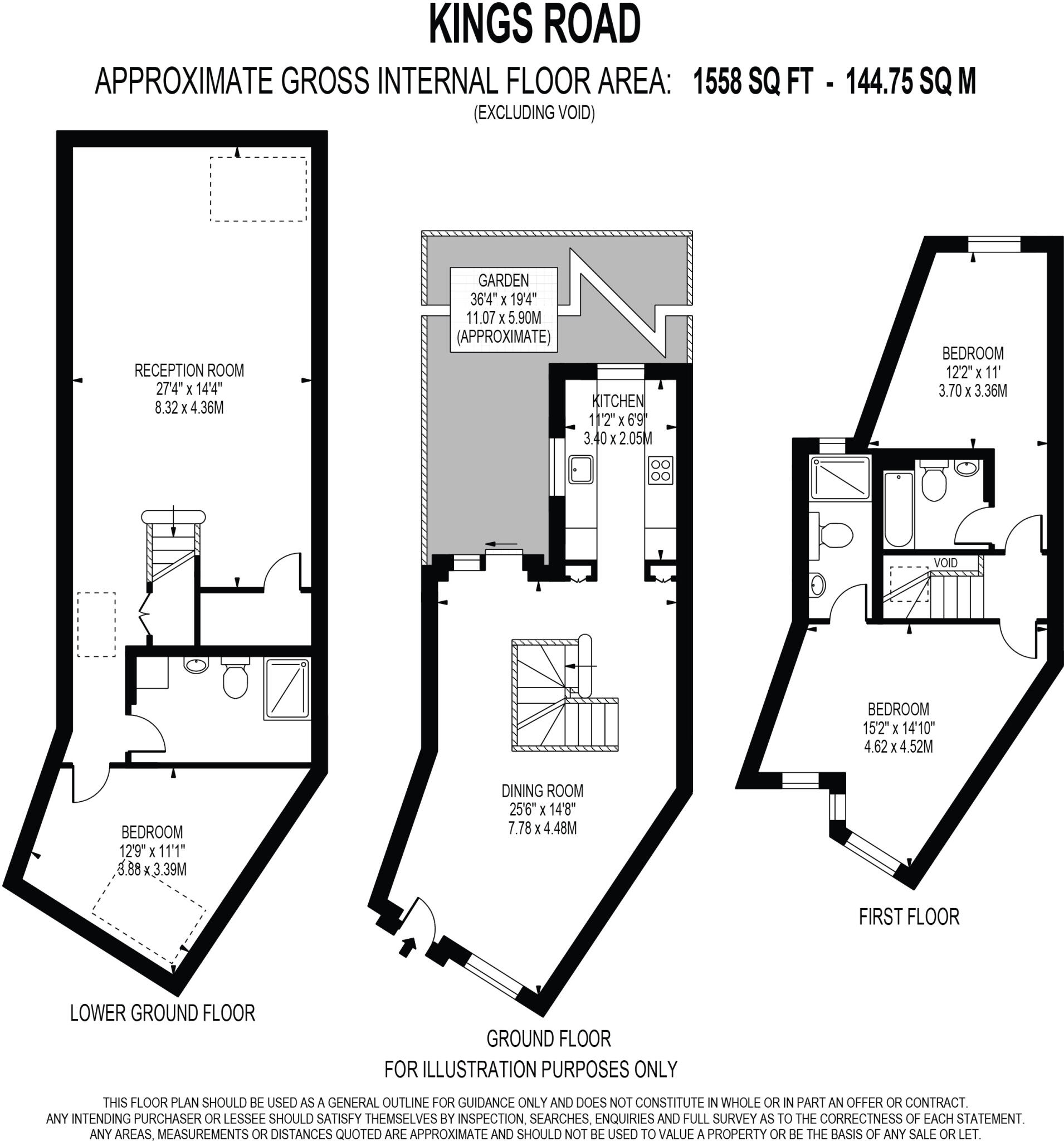 E, Kings Road, London floorplan