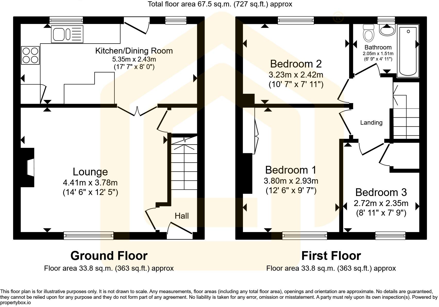 57 Garden Street, Padiham, BB12 8NP floorplan