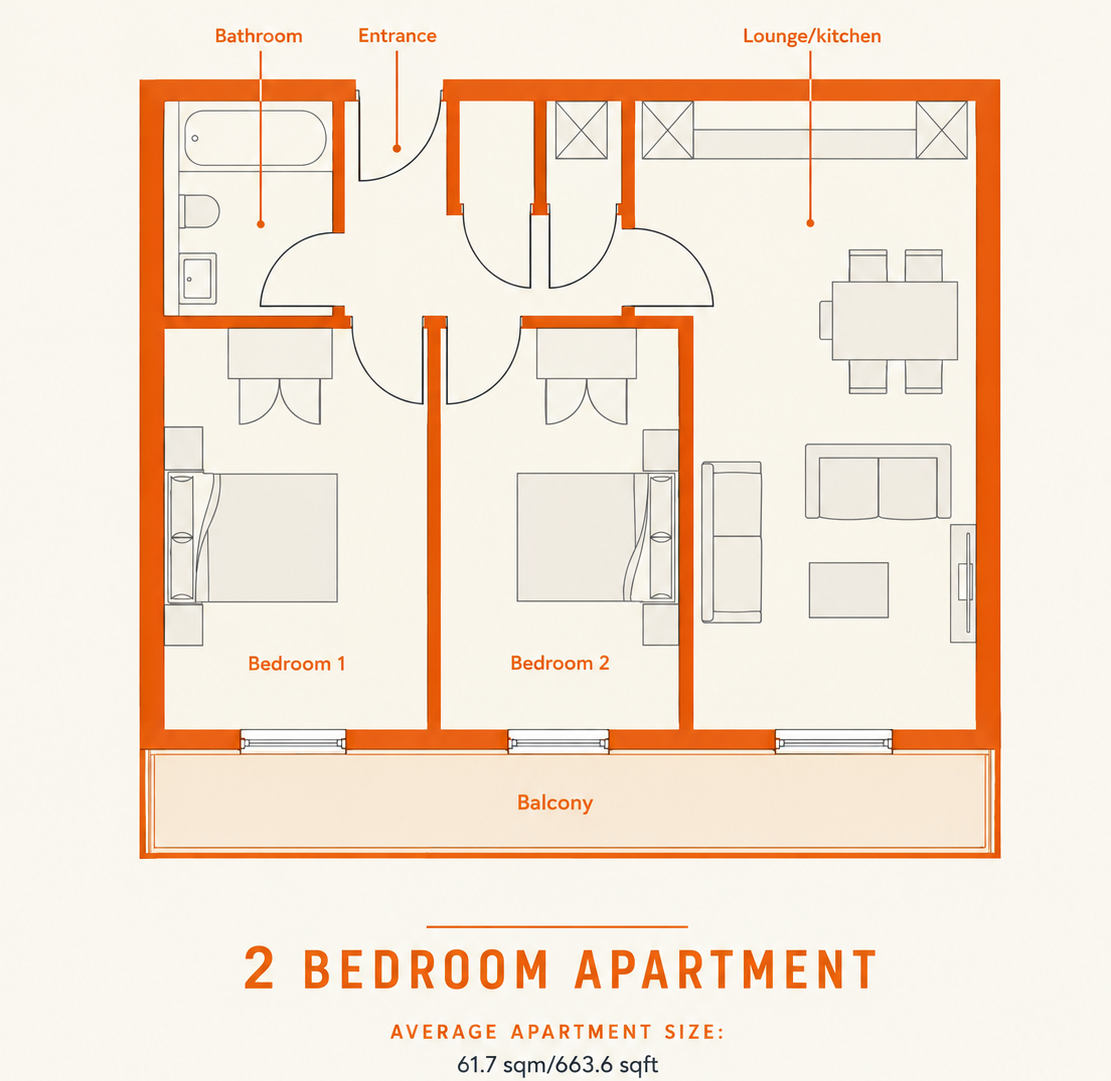 Bridgewater Wharf, Salford floorplan