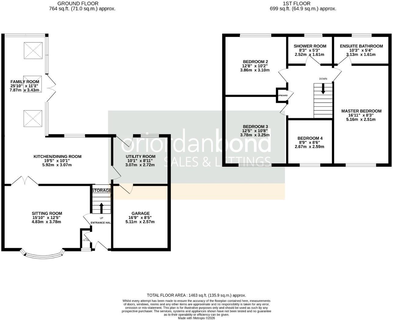 Spencer Close, Earls Barton, Northamptonshire NN6 floorplan