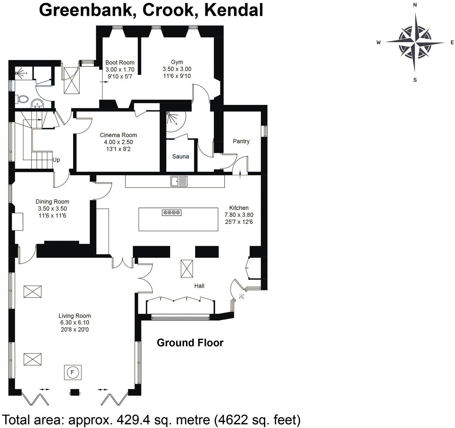Greenbank Farmhouse, Crook, Kendal, Cumbria floorplan