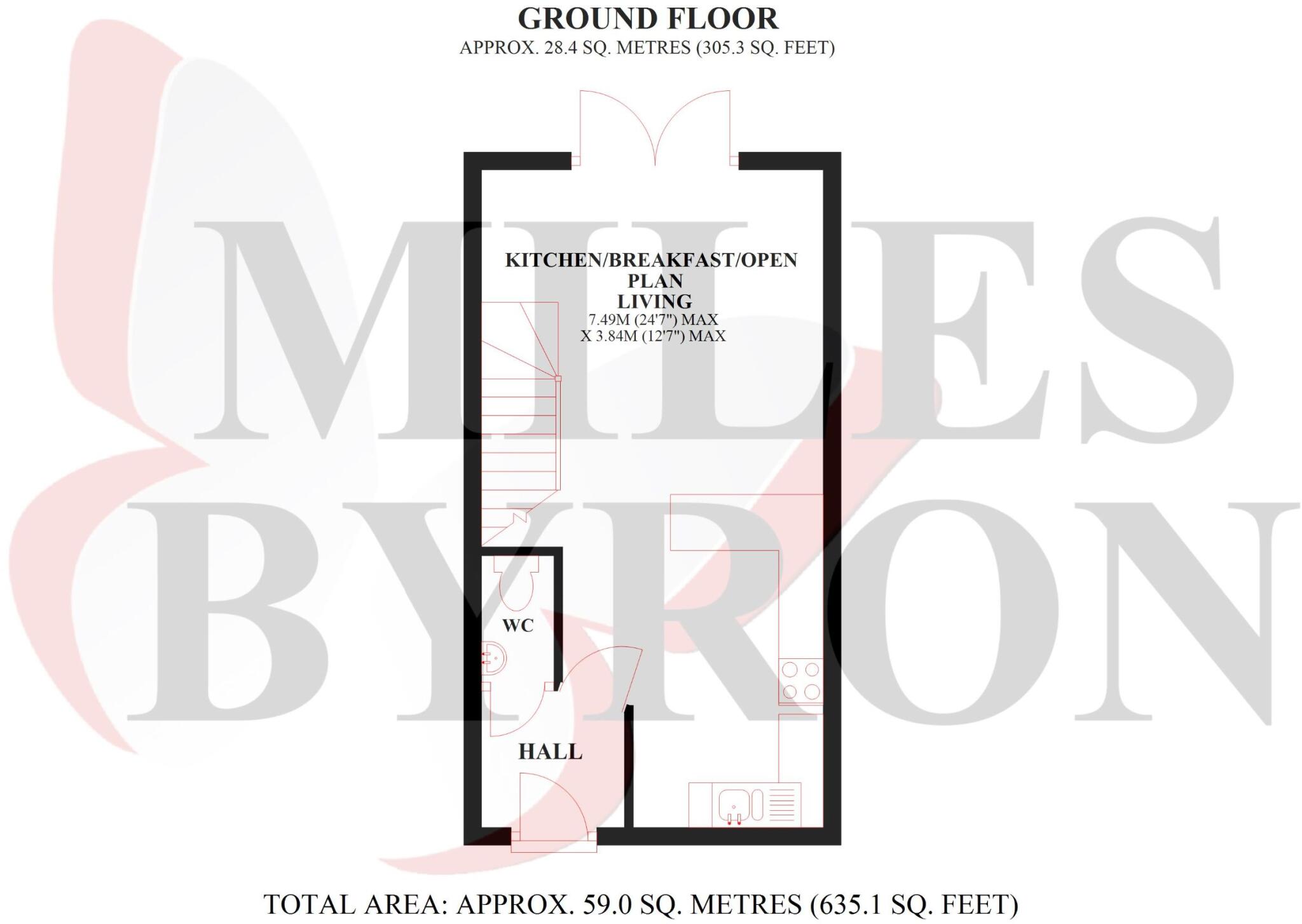 Homington Avenue, Coate, Swindon floorplan