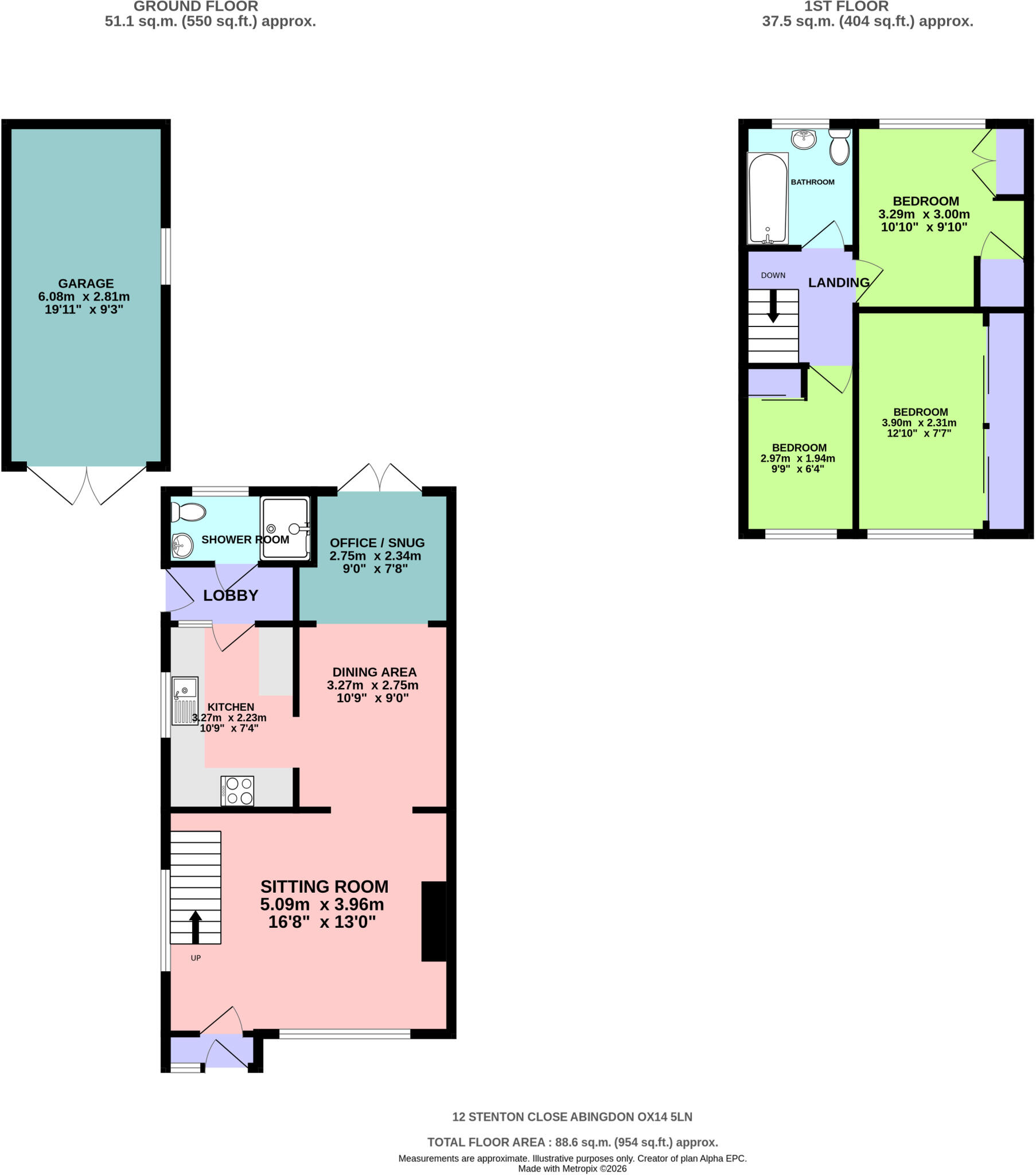 Abingdon, Oxfordshire  floorplan