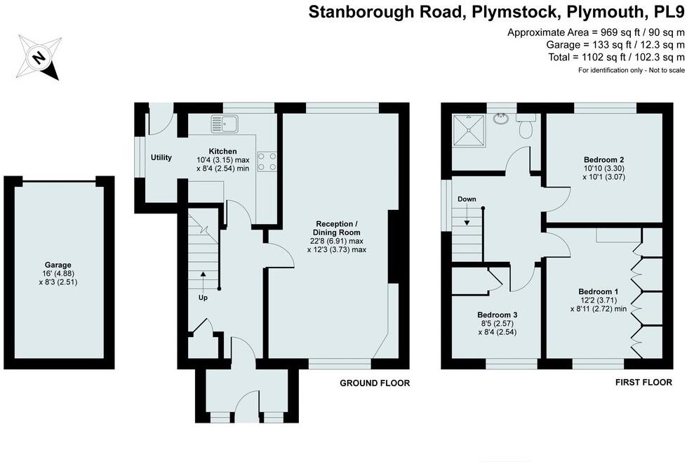 115, Stanborough Road, Plymstock, Plymouth floorplan
