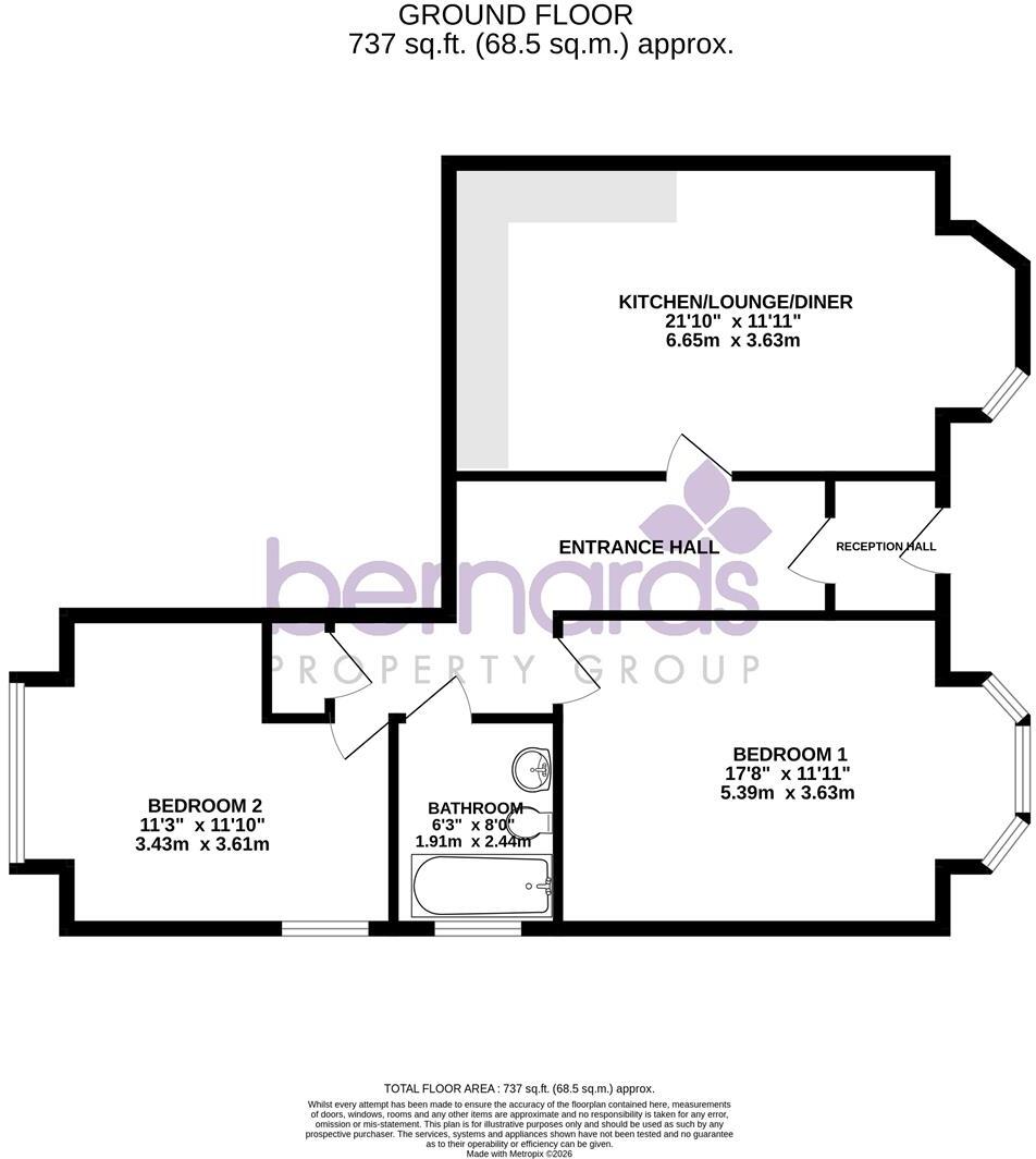 Grove Road South, Southsea floorplan